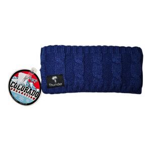 Zephyr Headwear Colorado Collection Knit Headband Blue NWT One Size "Thunder"